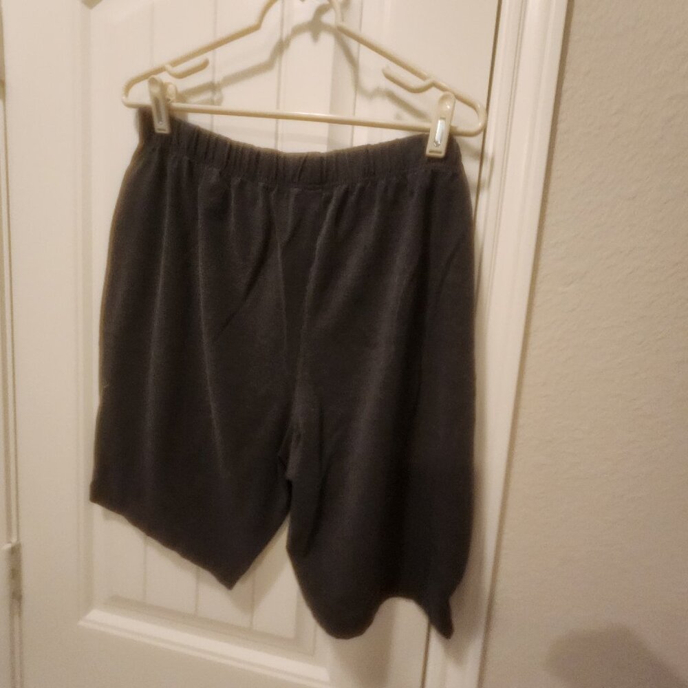 Roaman's Dark Heather Gray 2X 26-28 Biker Shorts